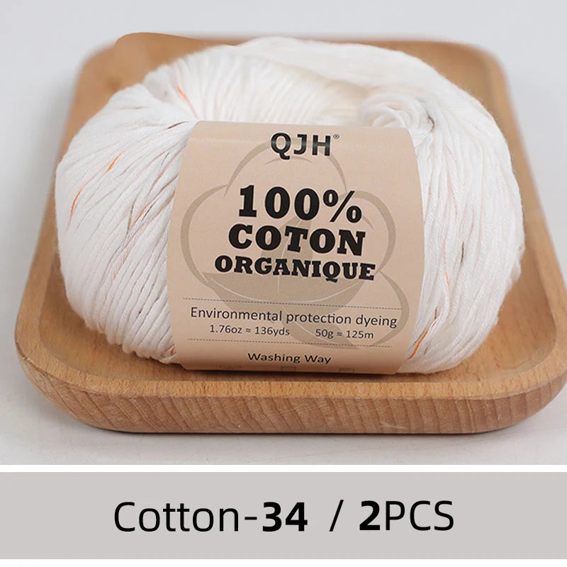100% Organic Cotton Yarn for Knitting and Crocheting - Smarsty