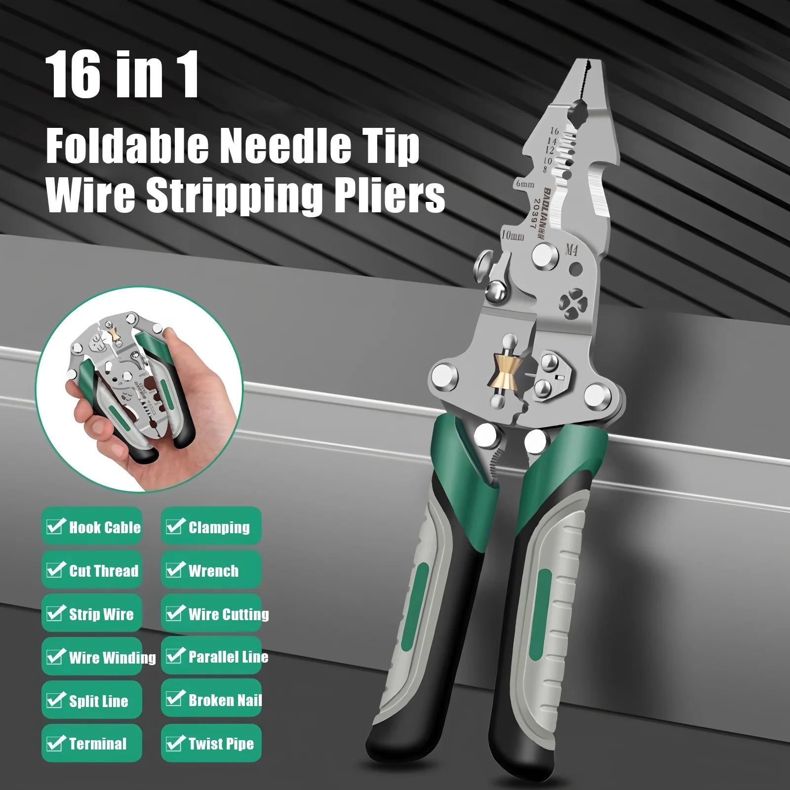 Multifunctional Electrician Pliers for Easy Wire Stripping - Smarsty