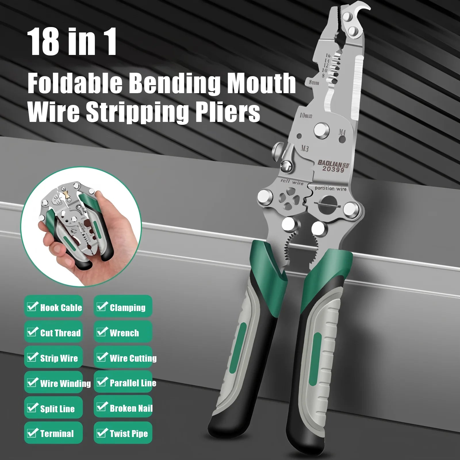 Multifunctional Electrician Pliers for Easy Wire Stripping - Smarsty