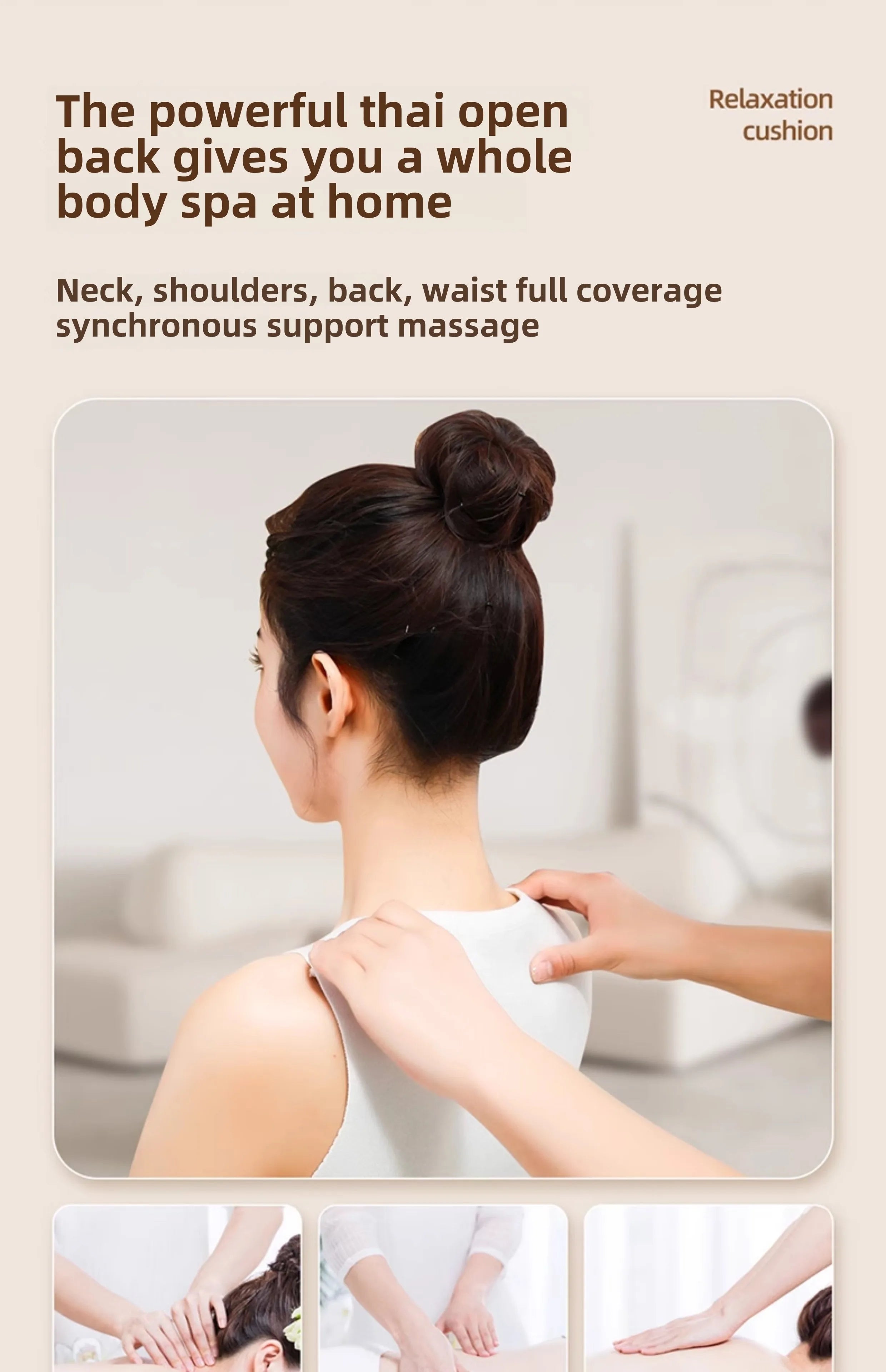 JAIYORL Electric Shiatsu Neck Massage Pillow with Heat - Smarsty