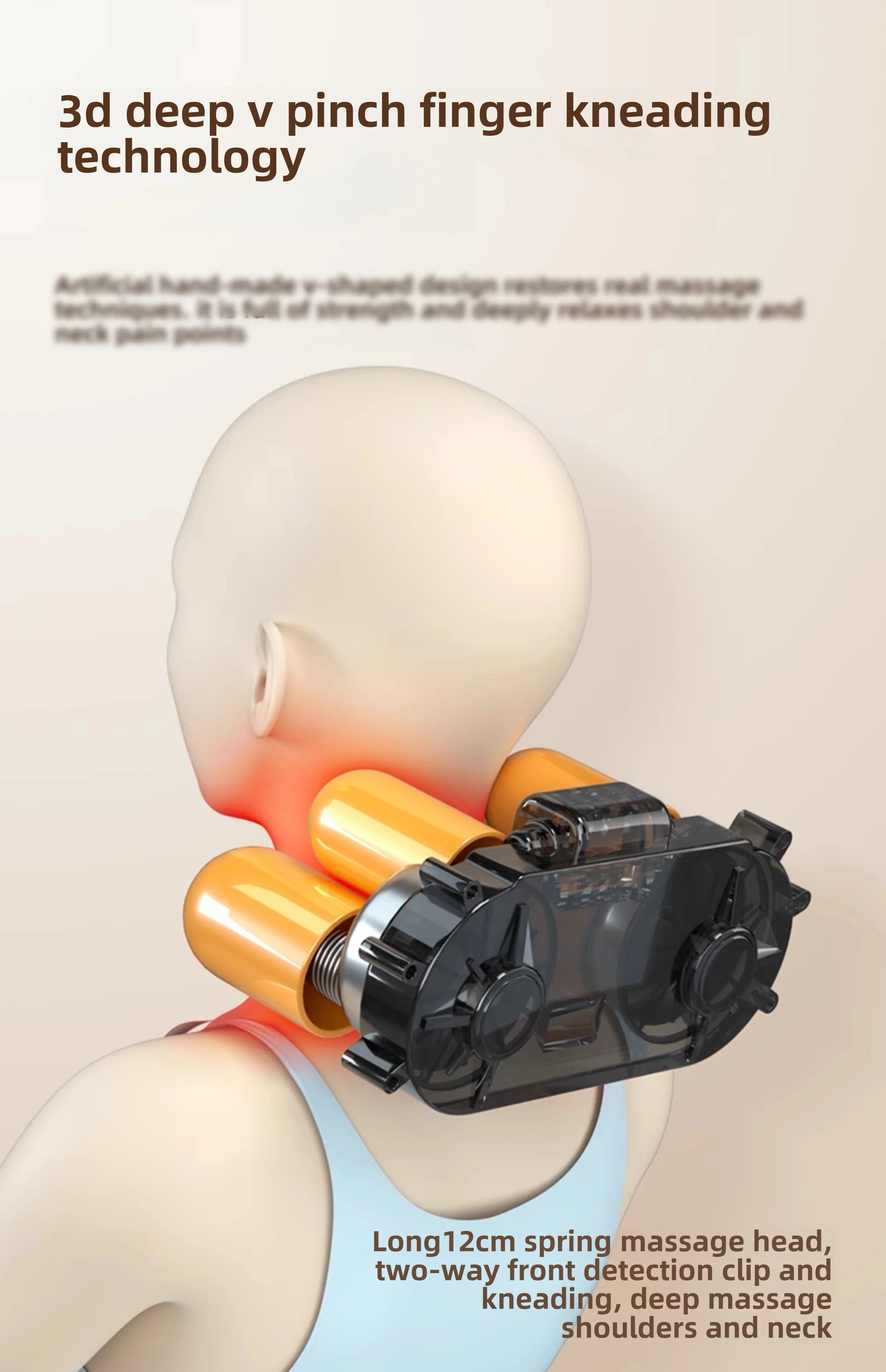 JAIYORL Electric Shiatsu Neck Massage Pillow with Heat - Smarsty