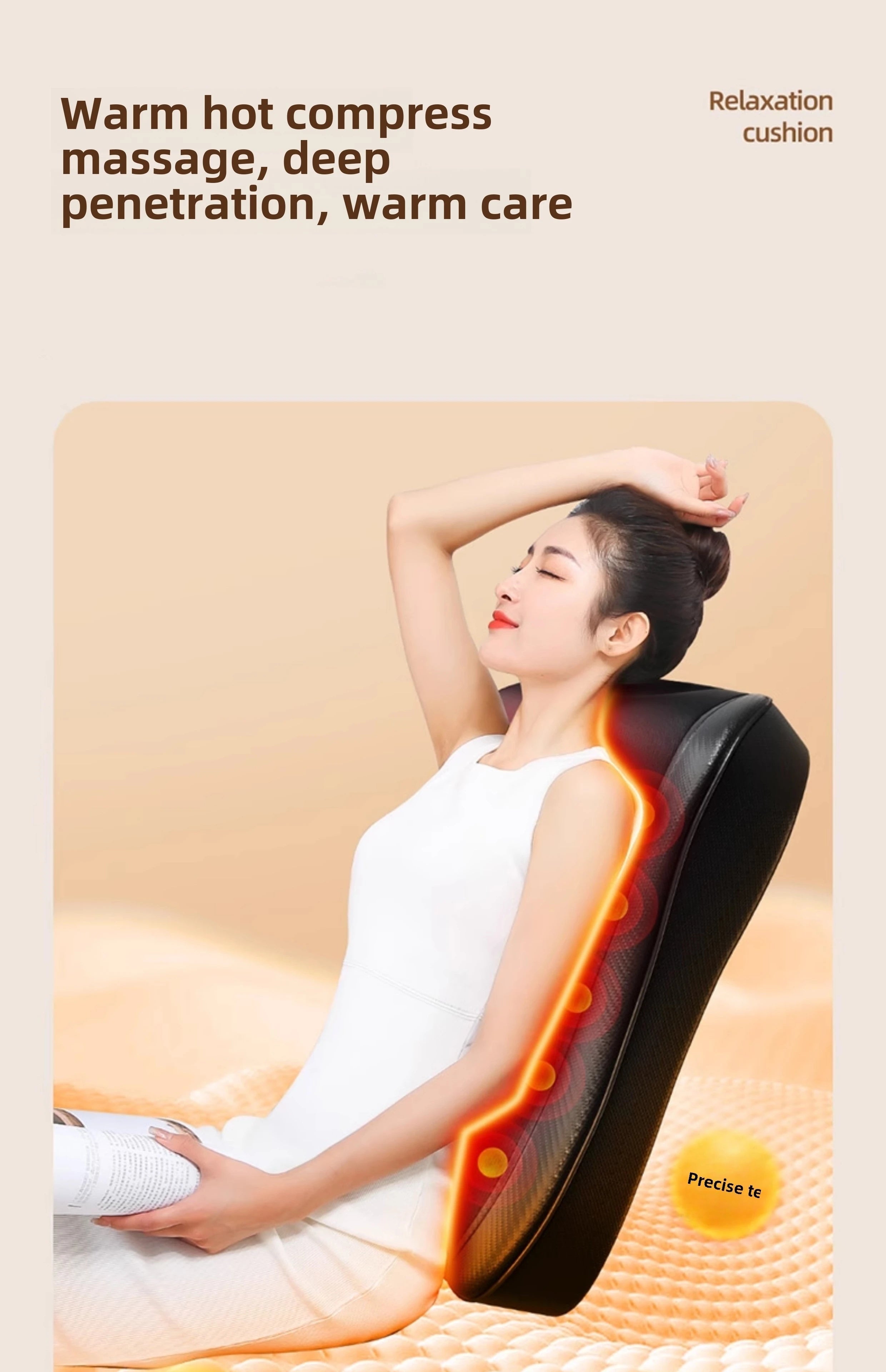 JAIYORL Electric Shiatsu Neck Massage Pillow with Heat - Smarsty