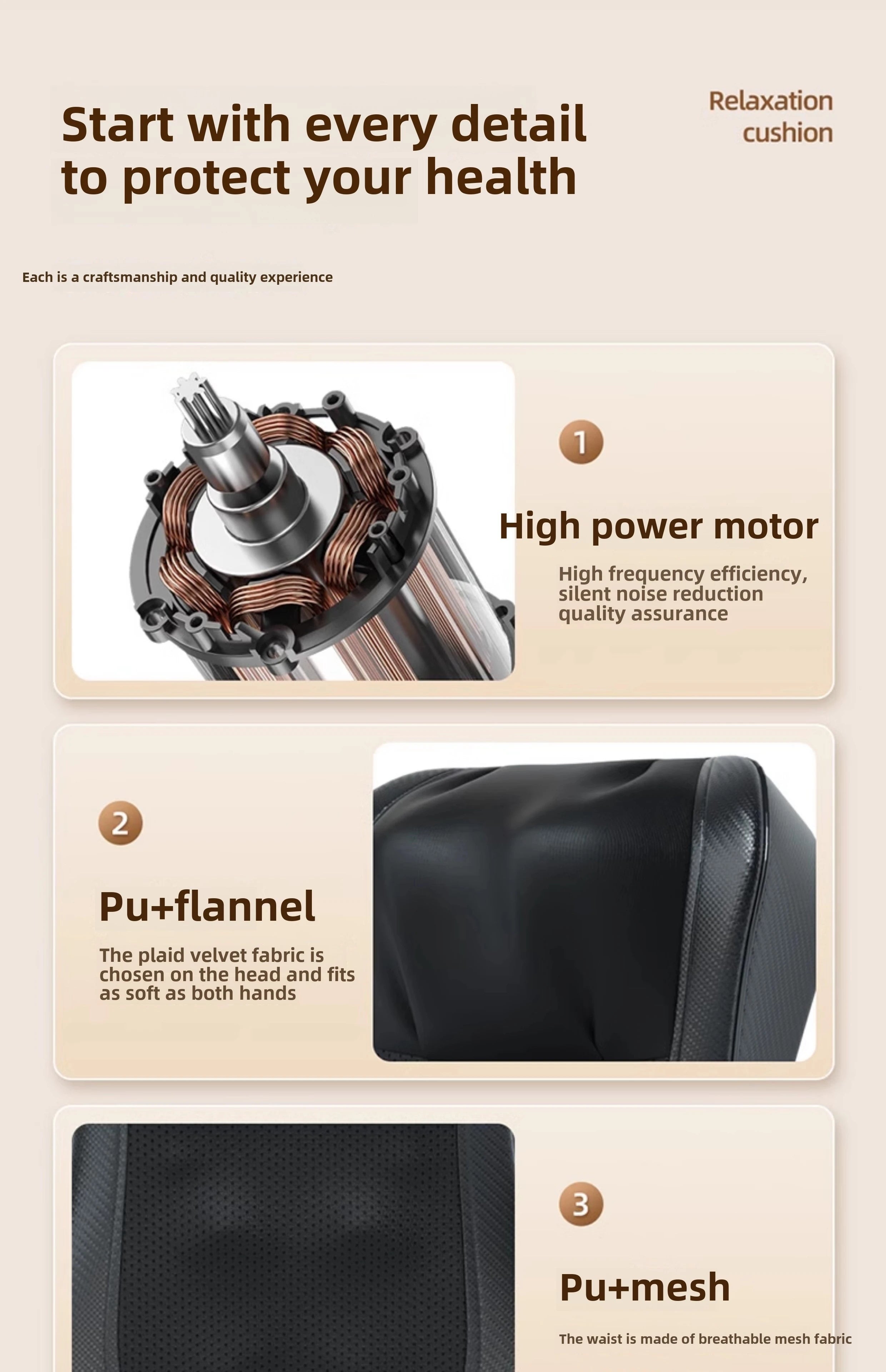 JAIYORL Electric Shiatsu Neck Massage Pillow with Heat - Smarsty