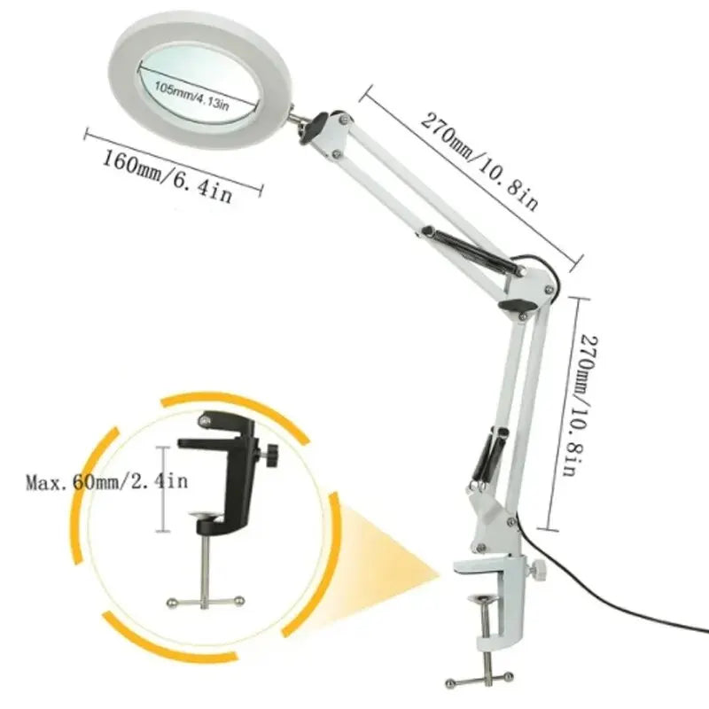 72LED Illuminated Magnifier with 8X 10X Magnification - Smarsty