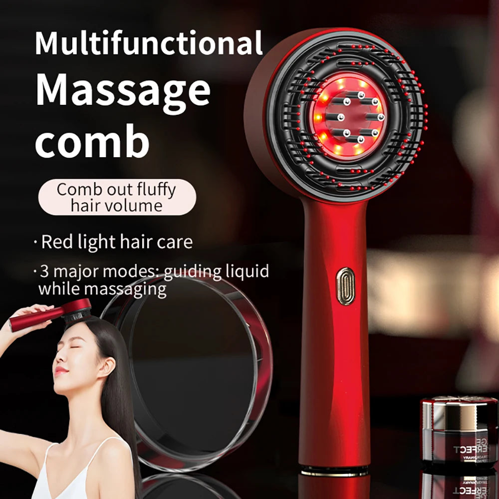 Electric Massage Comb with Red Light Therapy for Hair Growth - Smarsty