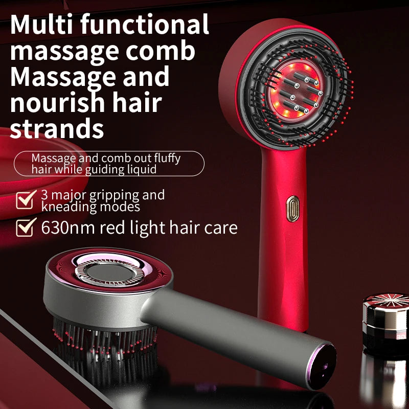 Electric Massage Comb with Red Light Therapy for Hair Growth - Smarsty