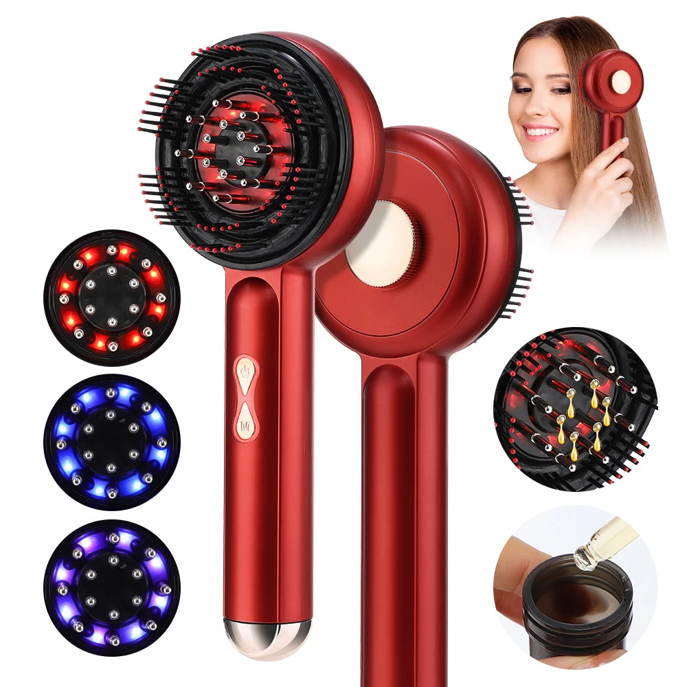 Electric Massage Comb with Red Light Therapy for Hair Growth - Smarsty