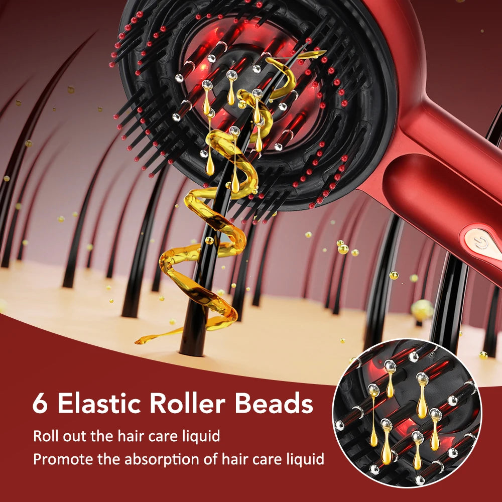 Electric Massage Comb with Red Light Therapy for Hair Growth - Smarsty