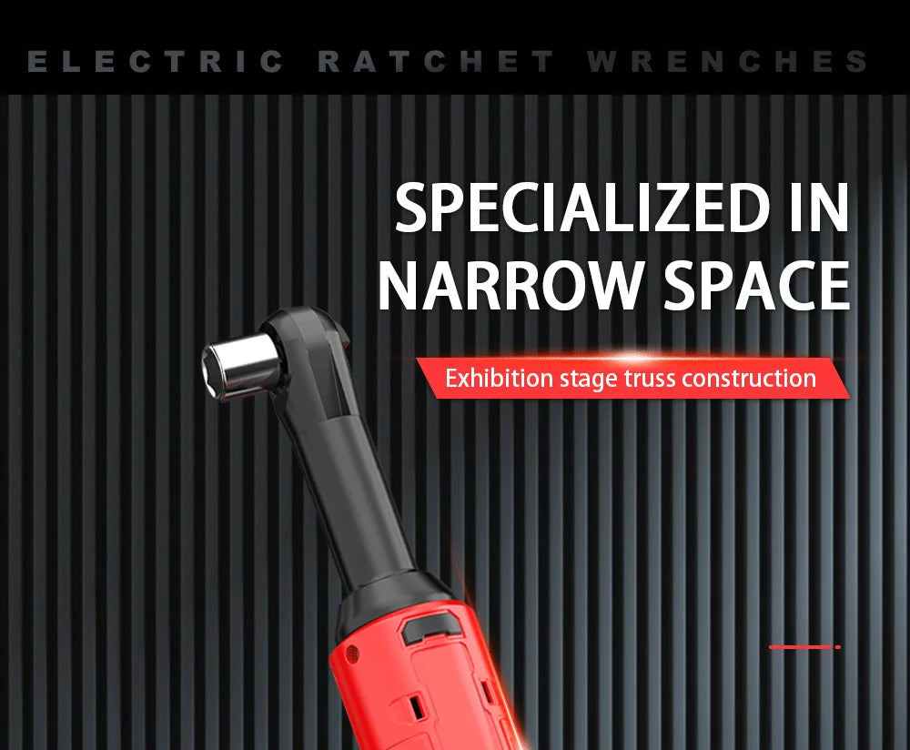 Extended 18V Cordless Electric Ratchet Wrench Set - Smarsty