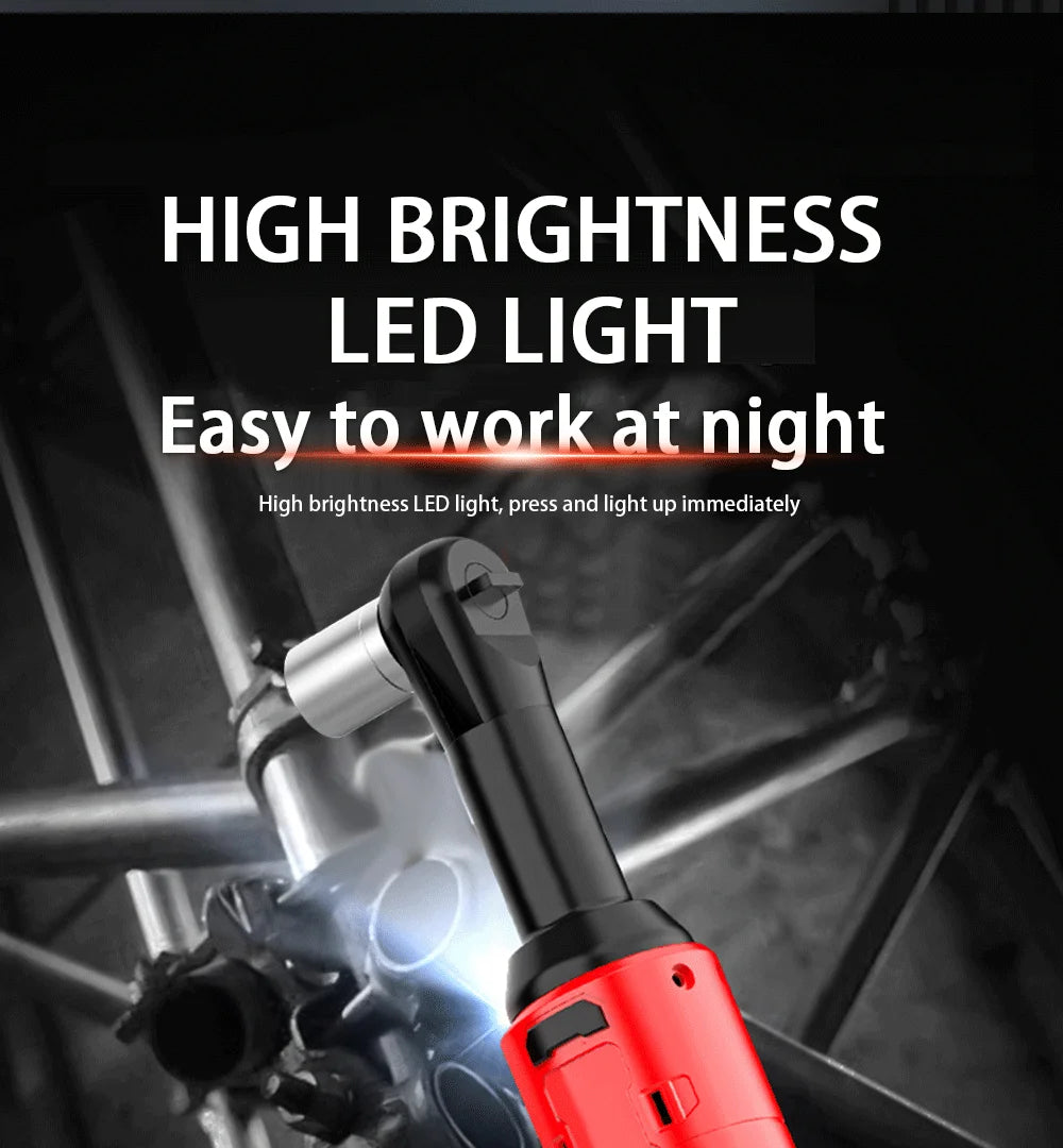 Extended 18V Cordless Electric Ratchet Wrench Set - Smarsty