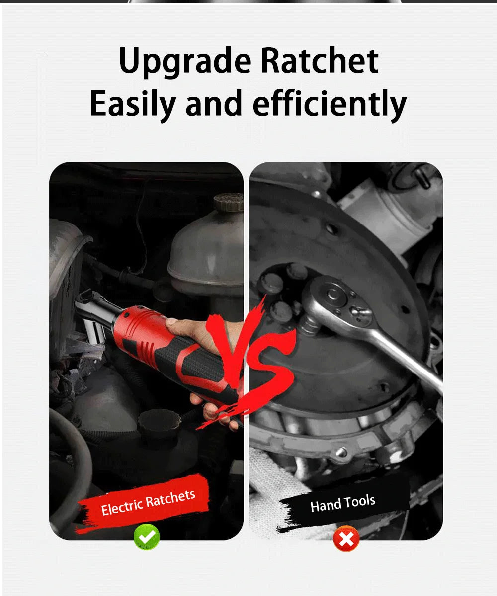 Cordless 18V Electric Ratchet Wrench For Auto Repairs - Smarsty