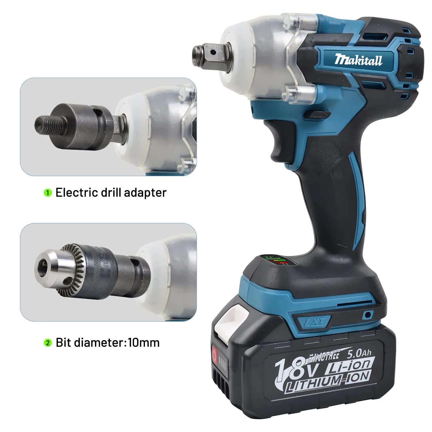 Cordless Brushless Electric Impact Wrench for Power Tools - Smarsty