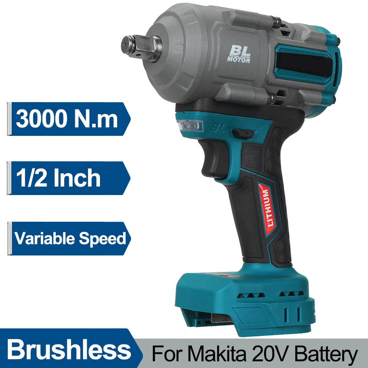 Cordless Electric Impact Wrench with High Torque Performance - Smarsty