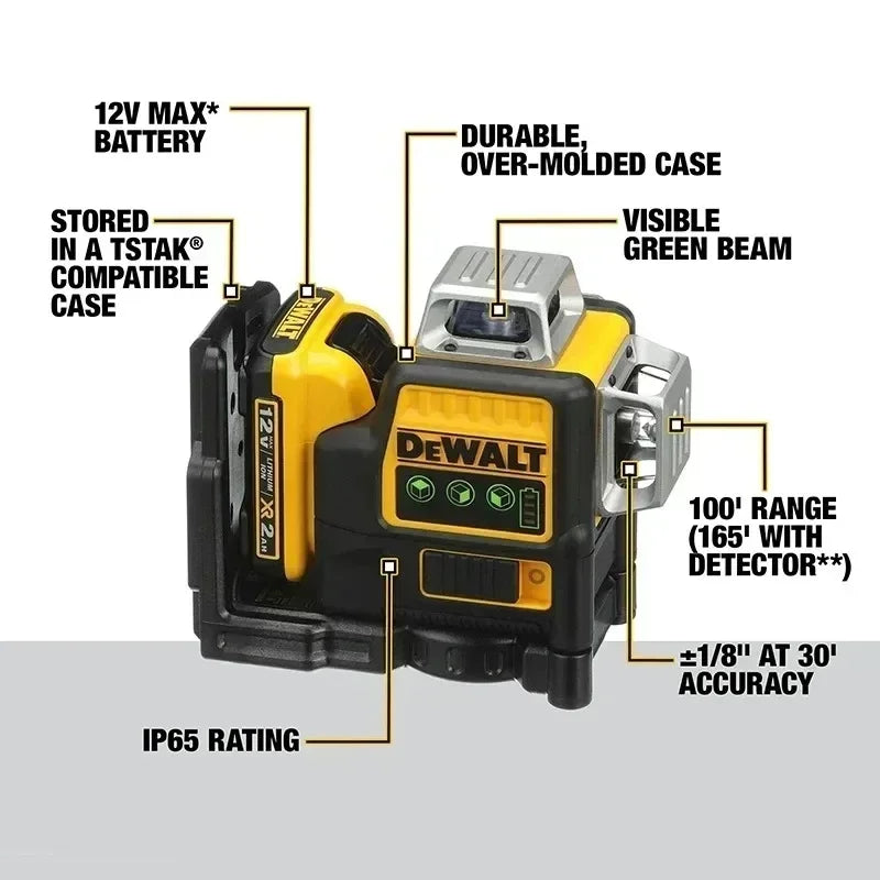 Dewalt 12 Line 360 Degree Laser Level With Lithium Battery - Smarsty