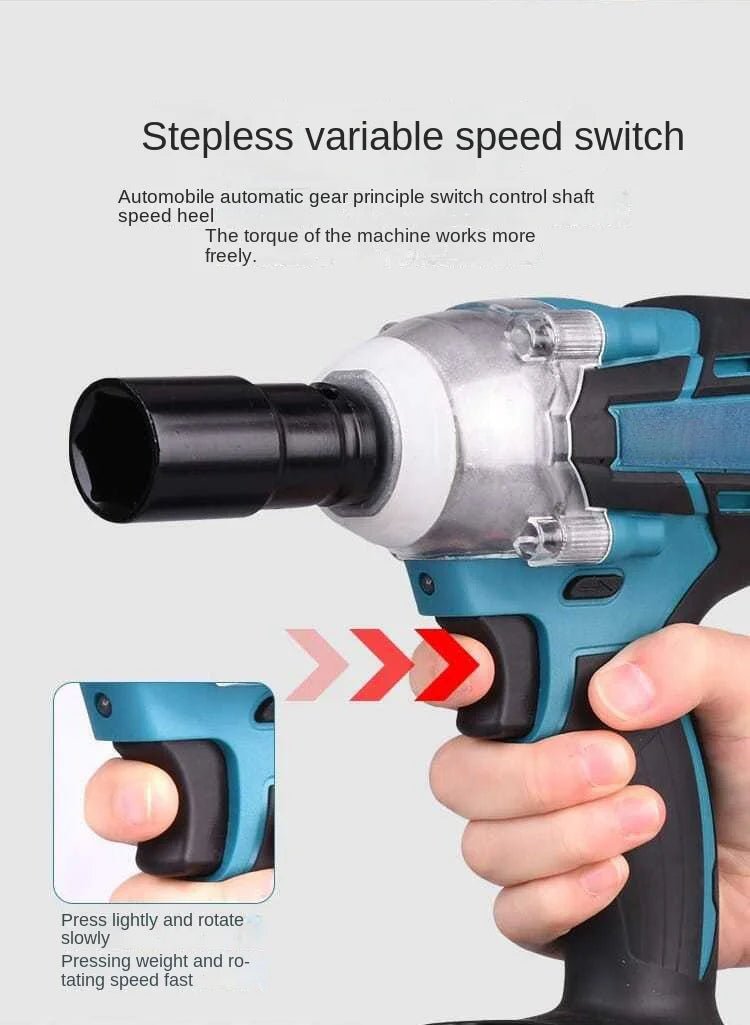 Cordless Electric Impact Wrench with Strong Torque - Smarsty