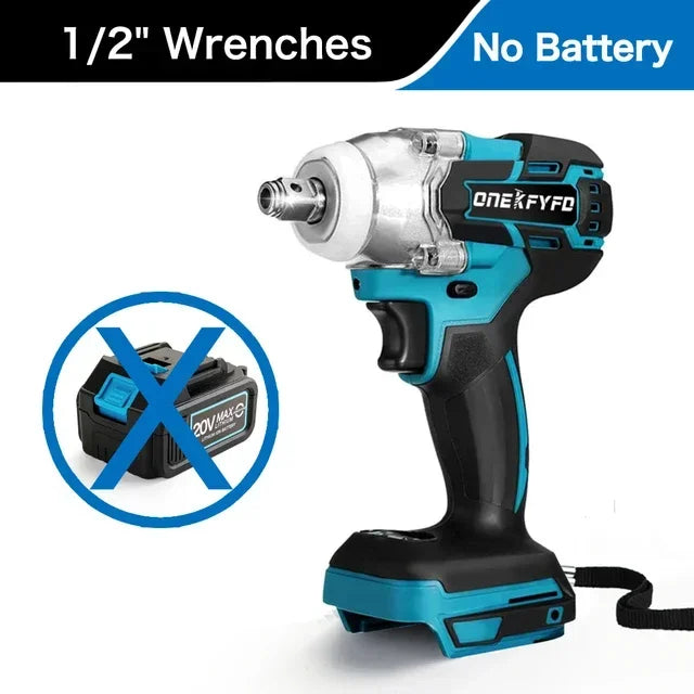 2 In 1 Cordless Electric Impact Wrench With High Torque - Smarsty