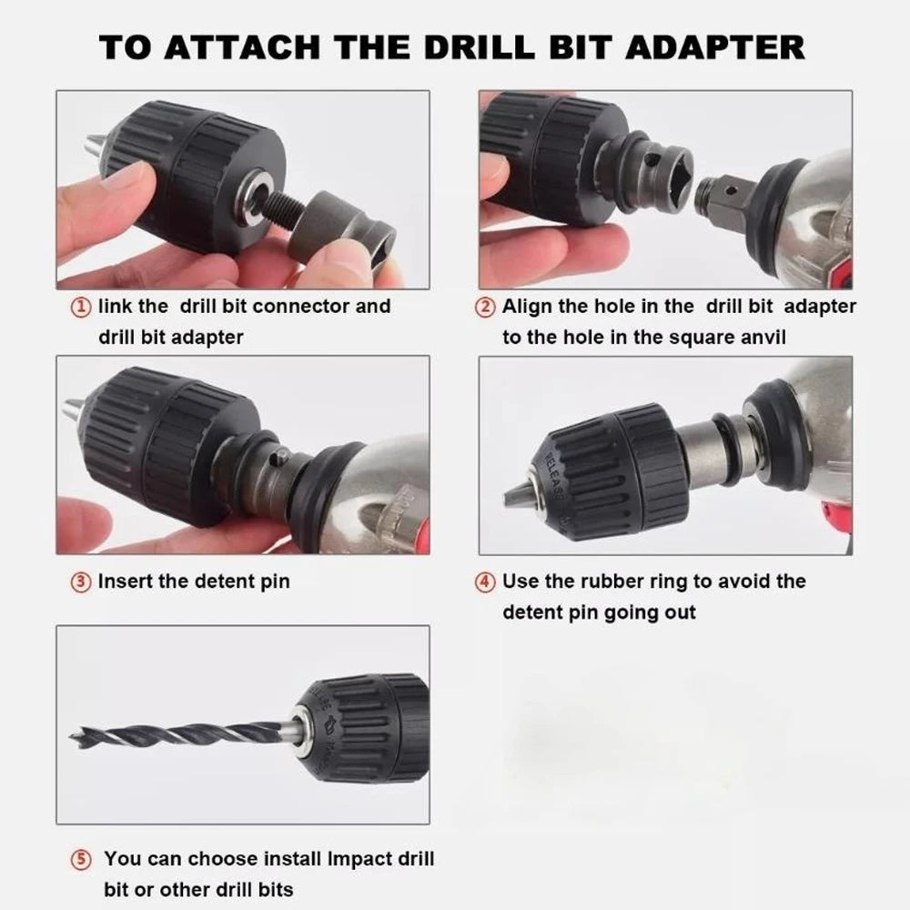 Brushless Impact Wrench 500Nm Cordless Electric Driver - Smarsty