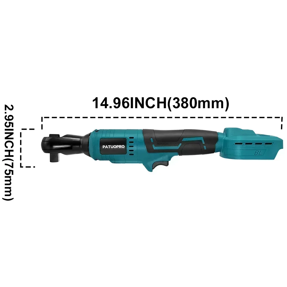Cordless Brushless Electric Ratchet Wrench for Car Repairs - Smarsty
