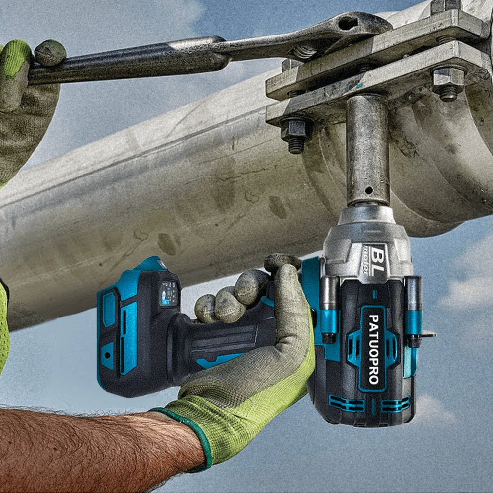 21V Brushless Electric Impact Wrench with High Torque - Smarsty