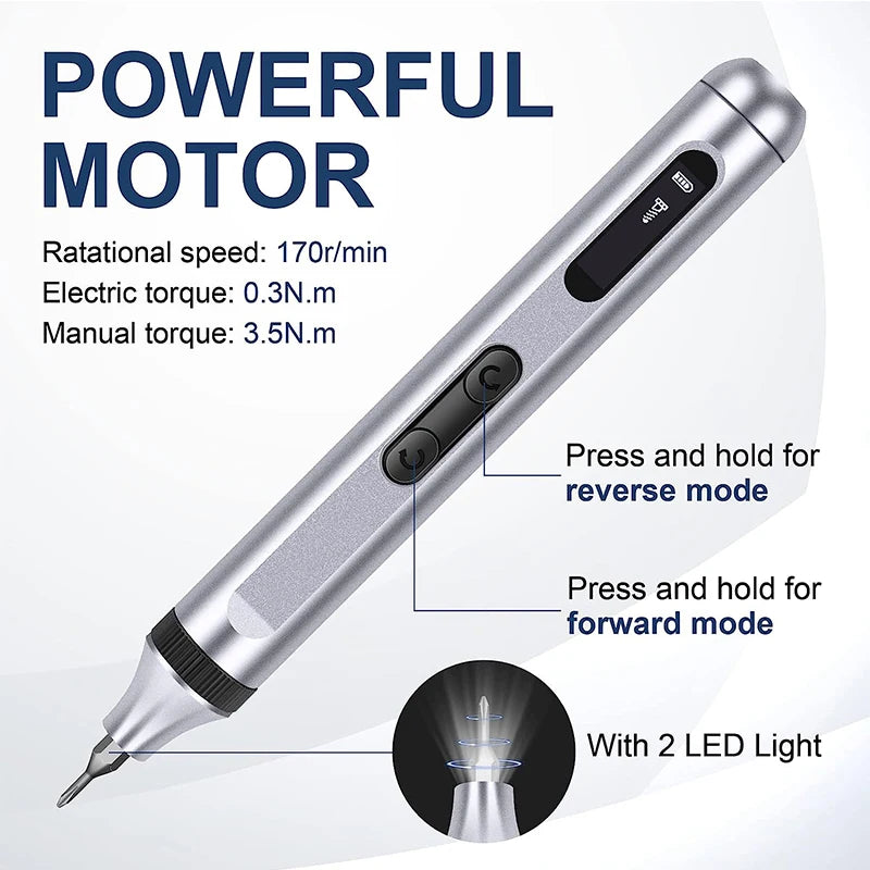 51 in 1 Electric Screwdriver Set with Magnetic Bits - Smarsty