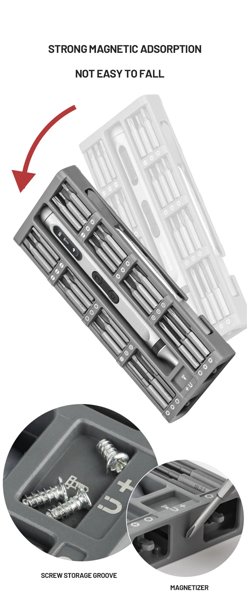 51 in 1 Electric Screwdriver Set with Magnetic Bits - Smarsty