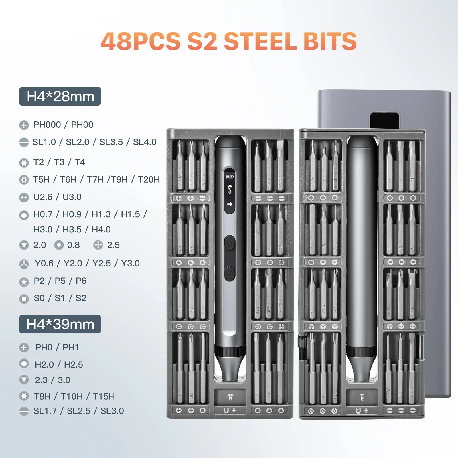 51 in 1 Electric Screwdriver Set with Magnetic Bits - Smarsty