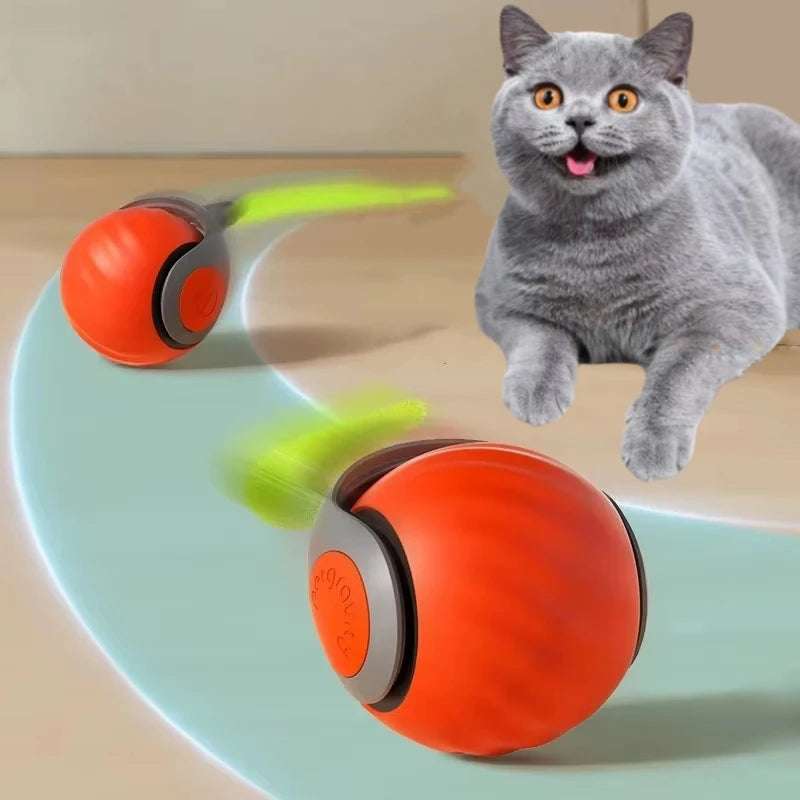 Smart Interactive Cat Ball Toy with Rechargeable Tail - Smarsty