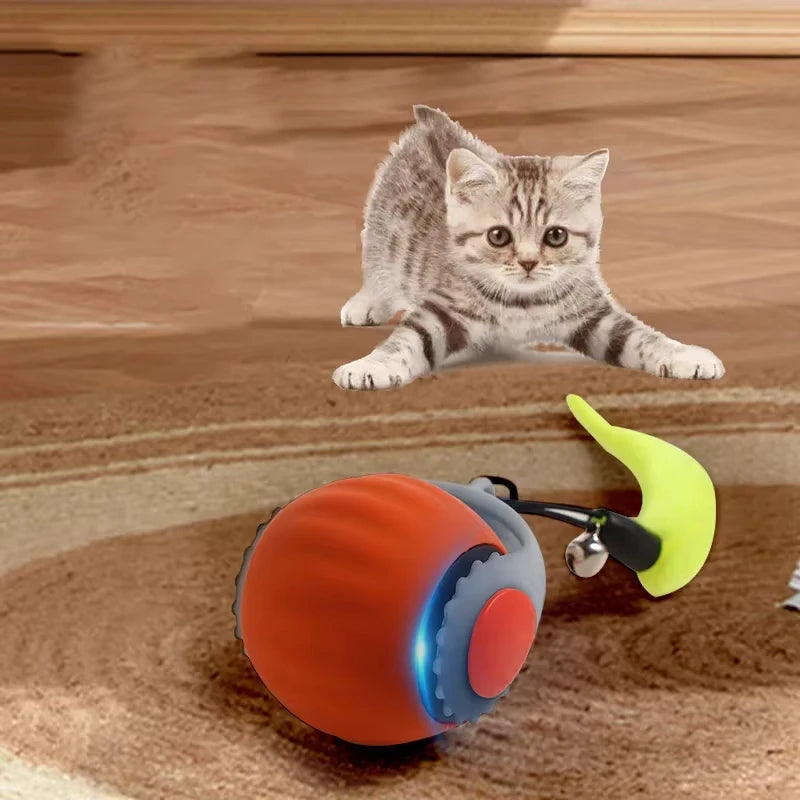 Smart Interactive Cat Ball Toy with Rechargeable Tail - Smarsty