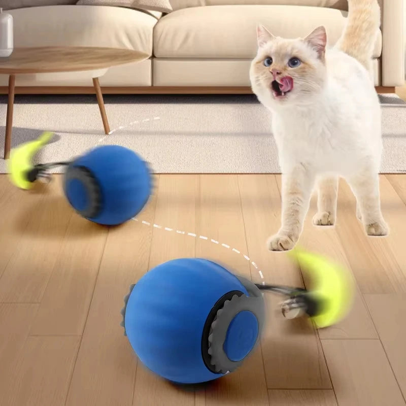 Smart Interactive Cat Ball Toy with Rechargeable Tail - Smarsty