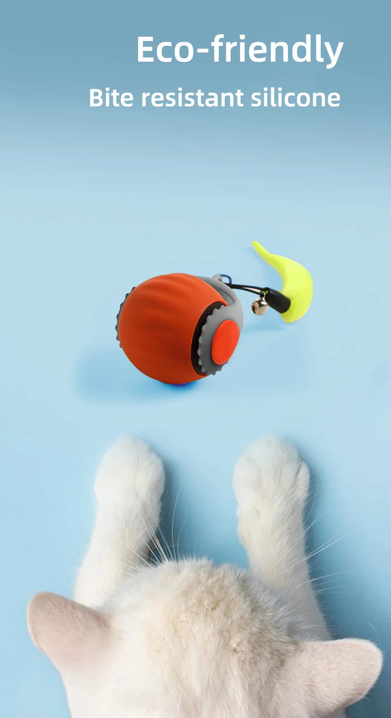 Smart Interactive Cat Ball Toy with Rechargeable Tail - Smarsty