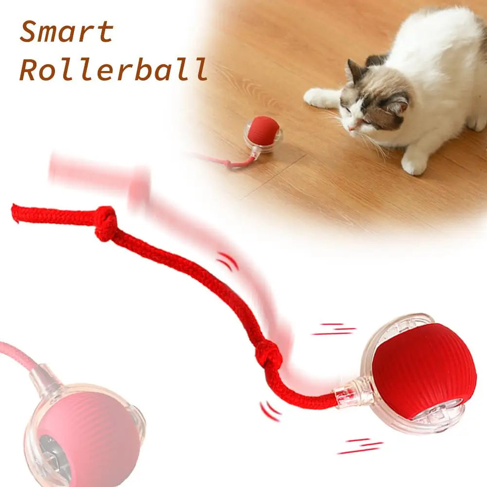 Smart Interactive Cat Ball Toy with Rechargeable Tail - Smarsty