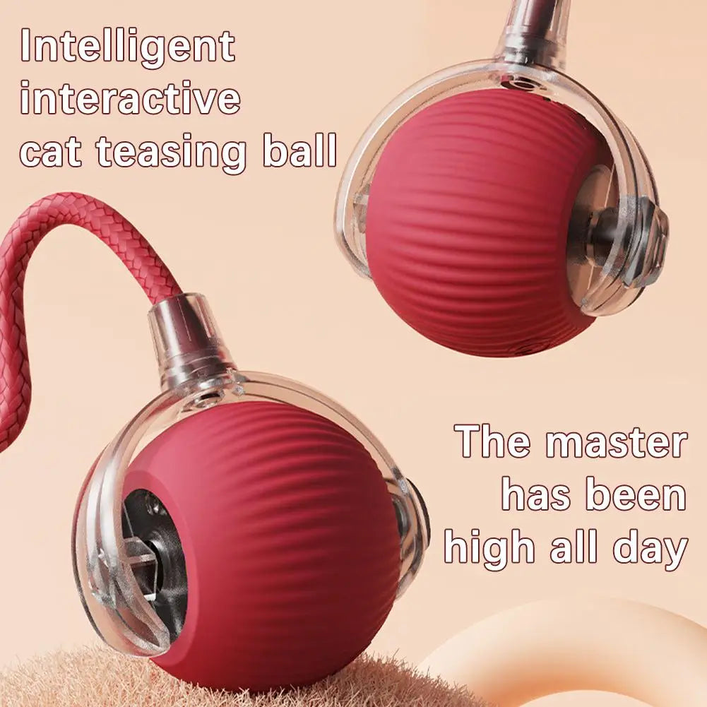 Smart Interactive Cat Ball Toy with Rechargeable Tail - Smarsty