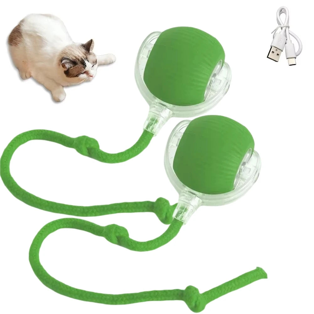 Smart Interactive Cat Ball Toy with Rechargeable Tail - Smarsty