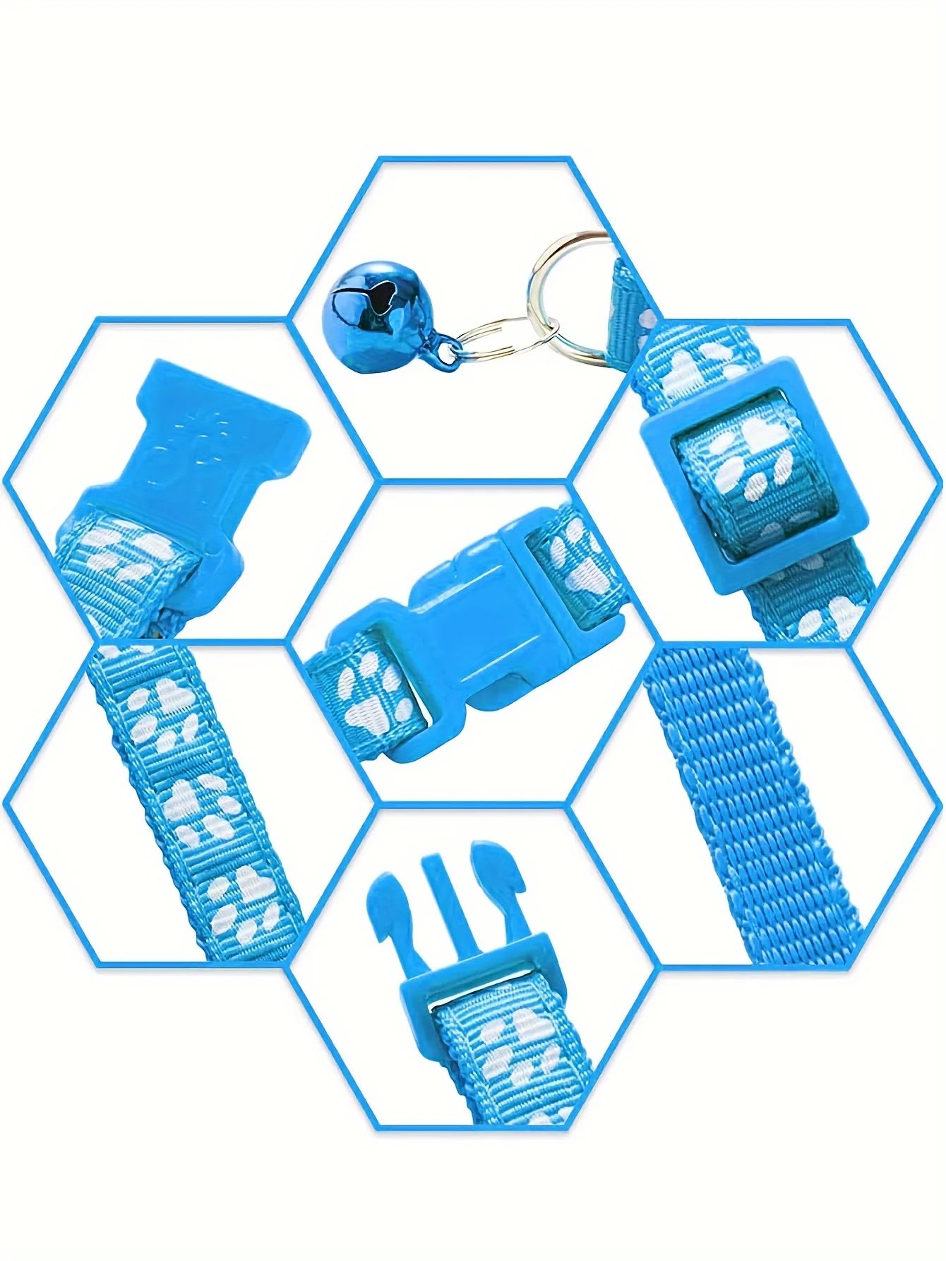 Colorful Adjustable Cat Collar with Cute Bell - Smarsty