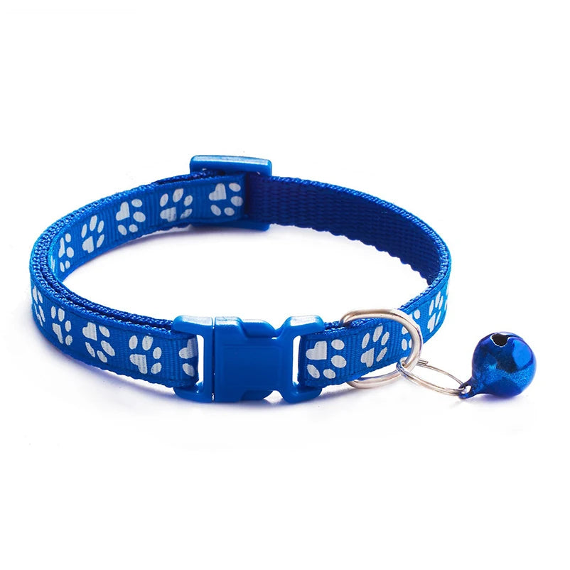 Colorful Adjustable Cat Collar with Cute Bell - Smarsty