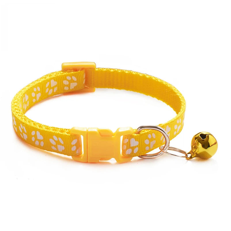 Colorful Adjustable Cat Collar with Cute Bell - Smarsty