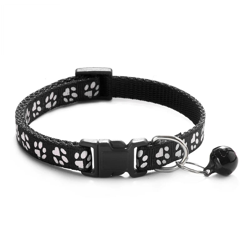 Colorful Adjustable Cat Collar with Cute Bell - Smarsty