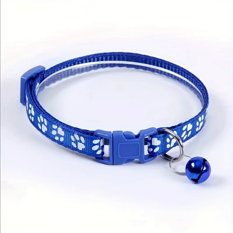 Colorful Adjustable Cat Collar with Cute Bell - Smarsty