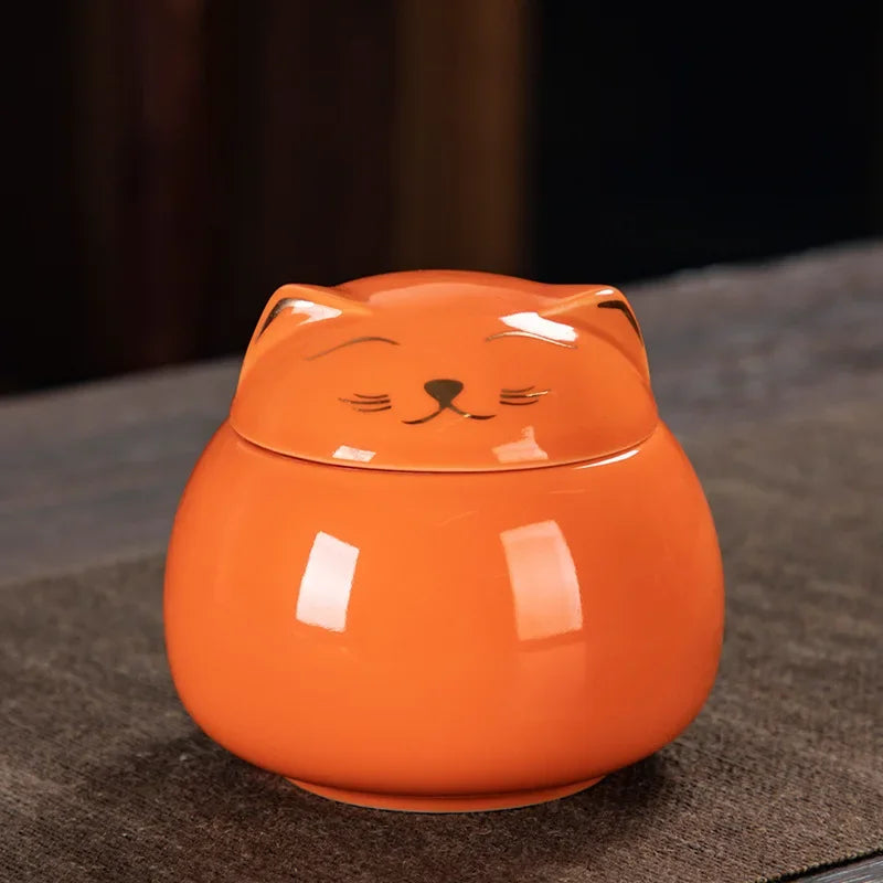 Handmade Ceramic Cat Urn for Memorial Keepsake - Smarsty