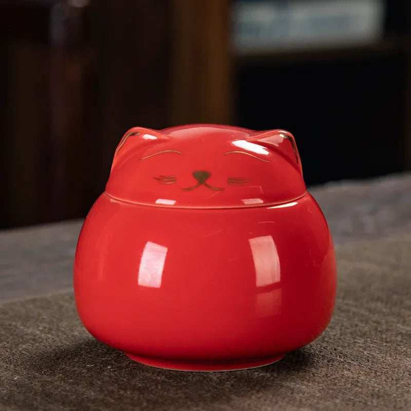 Handmade Ceramic Cat Urn for Memorial Keepsake - Smarsty