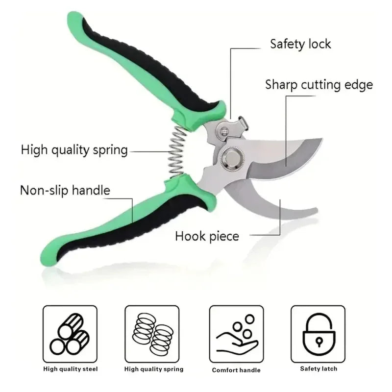Professional Bypass Pruning Shears for Effortless Garden Trimming - Smarsty