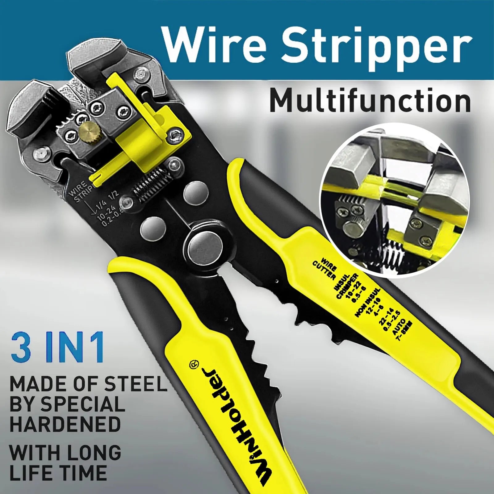 Professional Electrician Wire Stripper and Cutter Tool - Smarsty