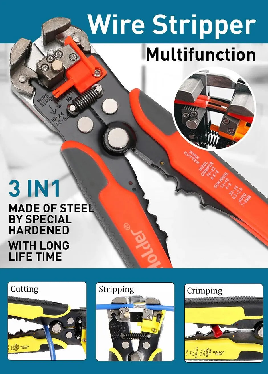 Professional Electrician Wire Stripper and Cutter Tool - Smarsty