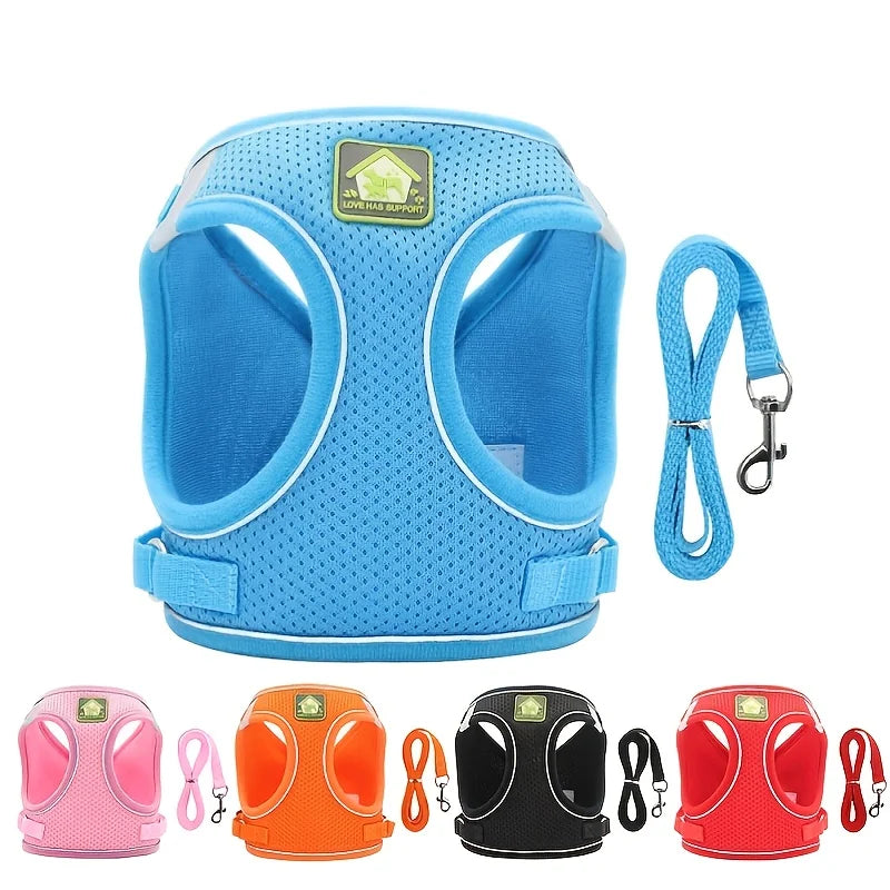 Reflective Dog Harness and Leash Set for Safety - Smarsty