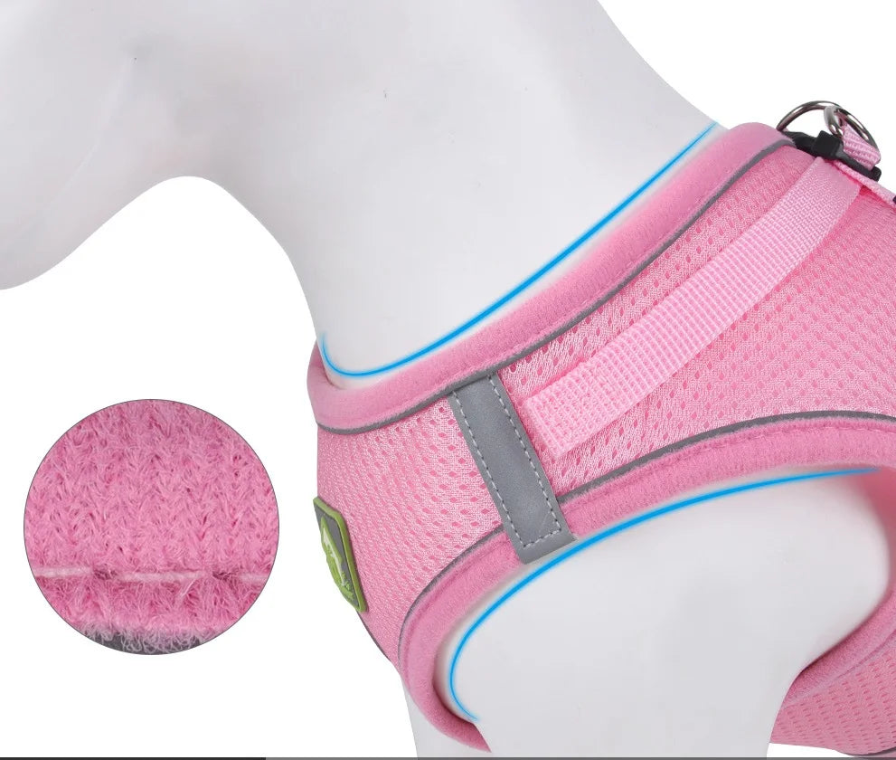 Reflective Dog Harness and Leash Set for Safety - Smarsty