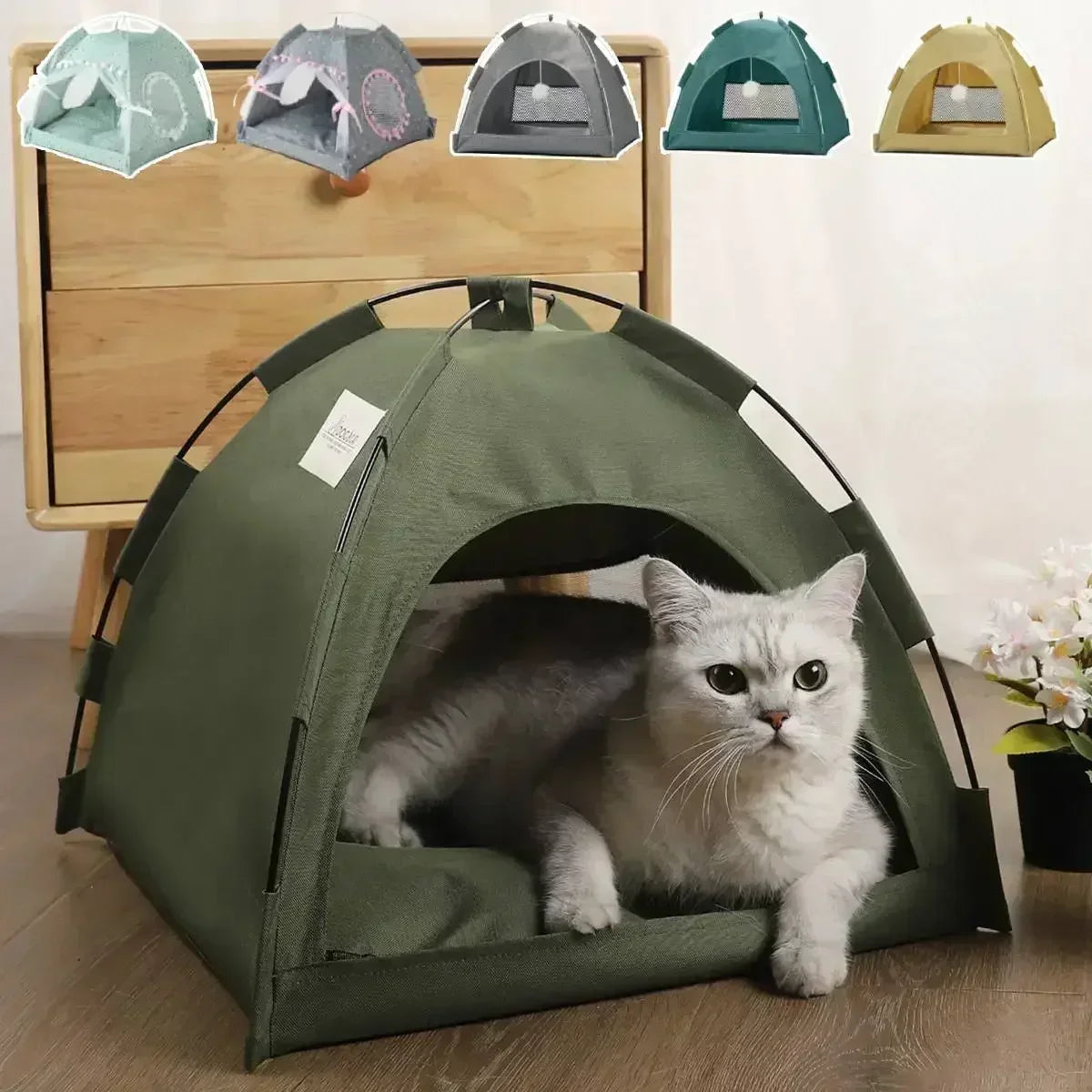 Cozy Pet Tent Bed for Cats and Dogs - Smarsty