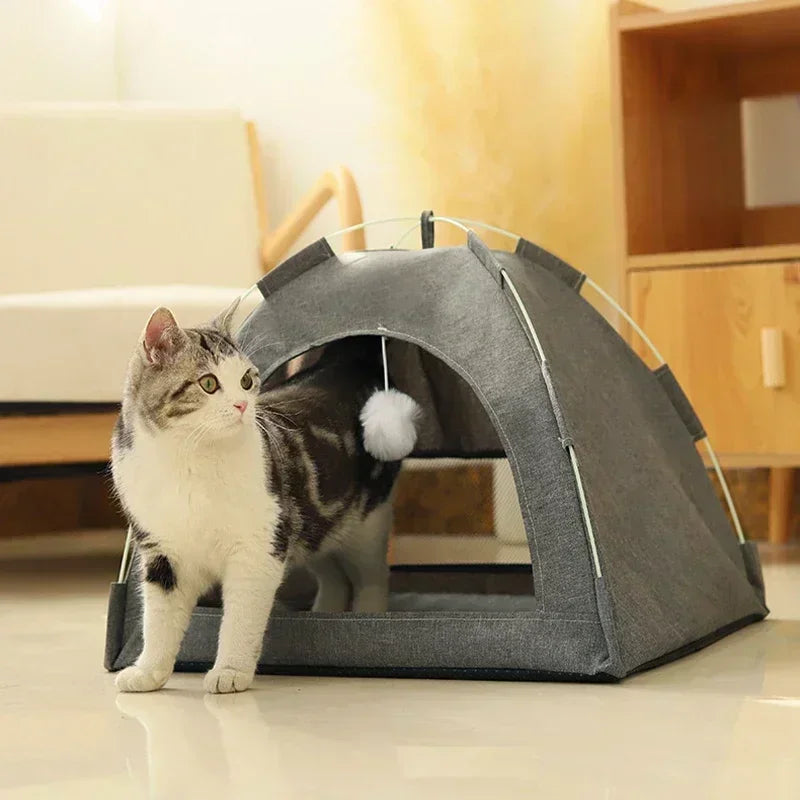 Cozy Pet Tent Bed for Cats and Dogs - Smarsty