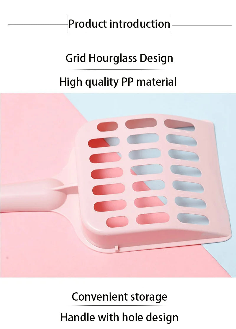 Durable Plastic Cat Litter Scoop with Easy Grip Handle - Smarsty