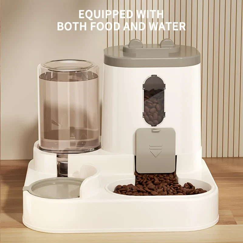Automatic 2in1 Cat Food and Water Dispenser - Smarsty