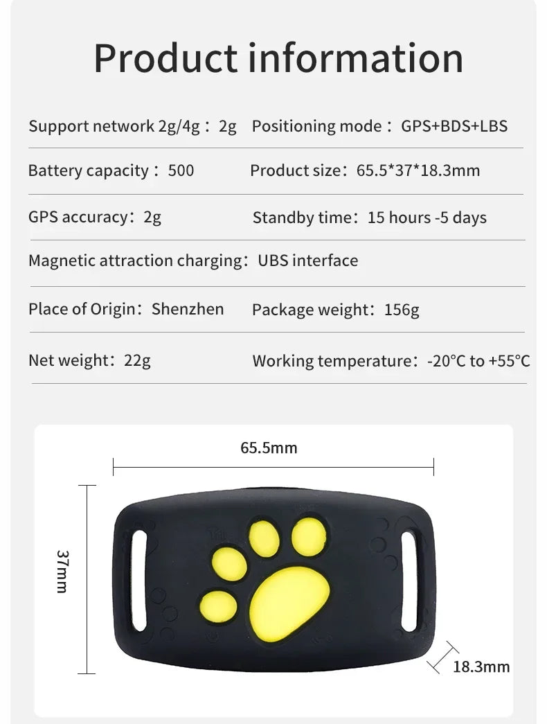 GPS Tracking Collar for Pets - Smarsty